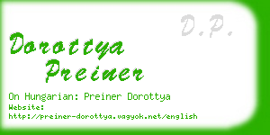 dorottya preiner business card